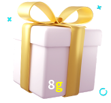 Receba seus bônus de boas-vindas no 8g